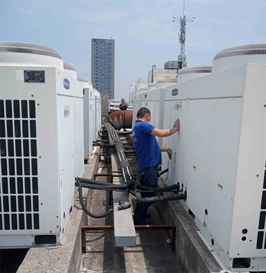 东洲中央空调制热和不制冷系统维修方法